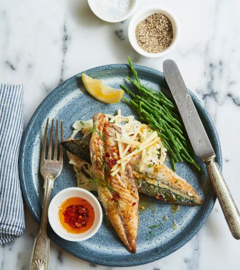 Mackerel Dish by Sonny's fish restaurant King's Road, St. Leonards