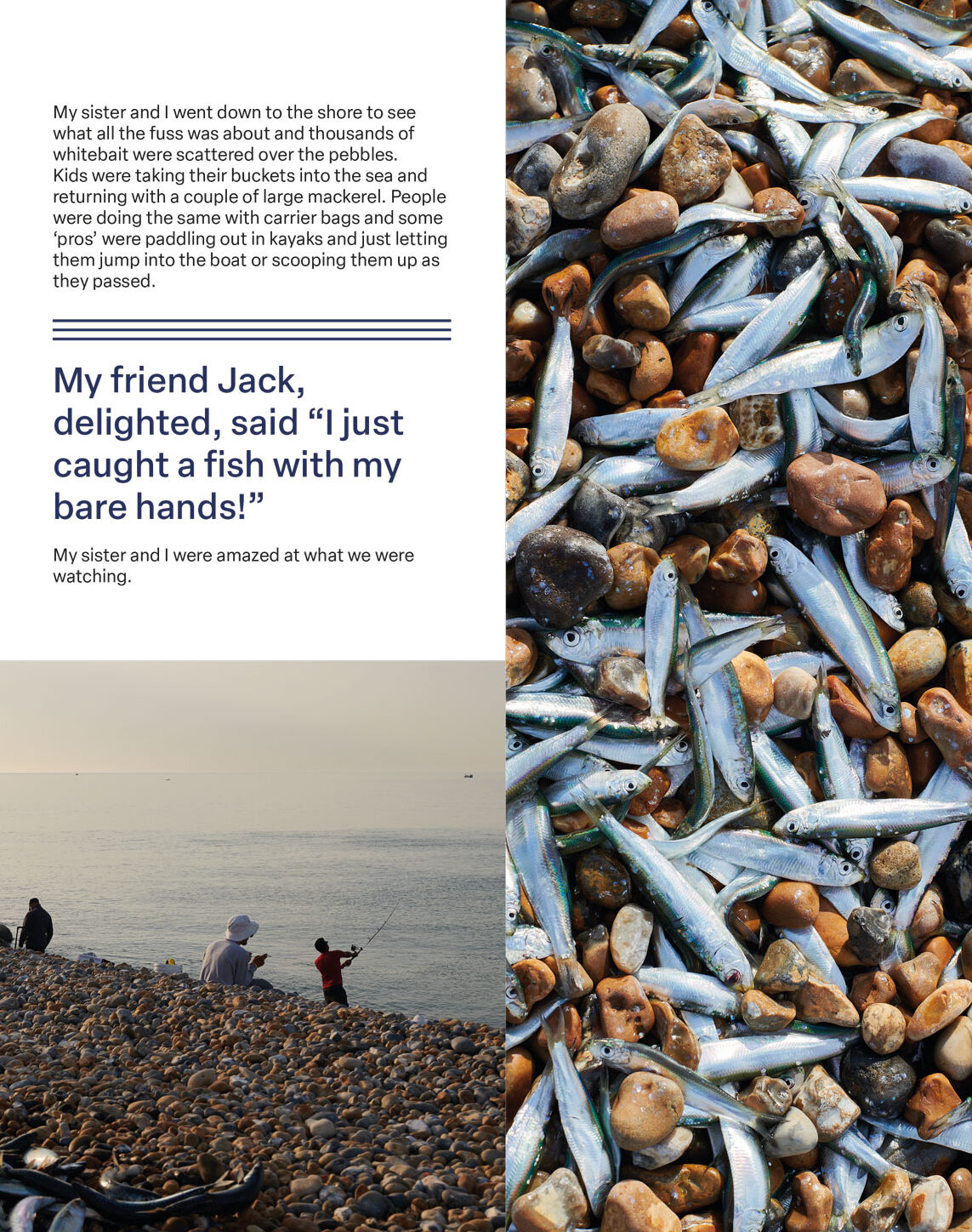 A spread from Get Hastings magazine feature on Mackerel